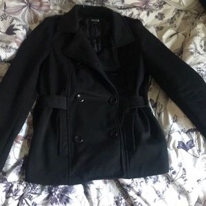 Black pea coat